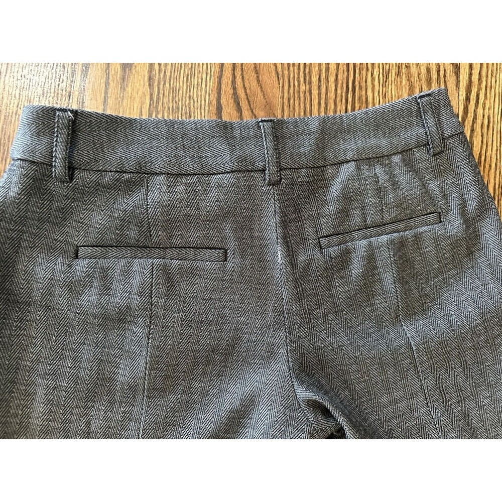 Express Editor Slim Low Rise Stretch Chino Pants Herringbone Black Size 2L EUC - Picture 10 of 10